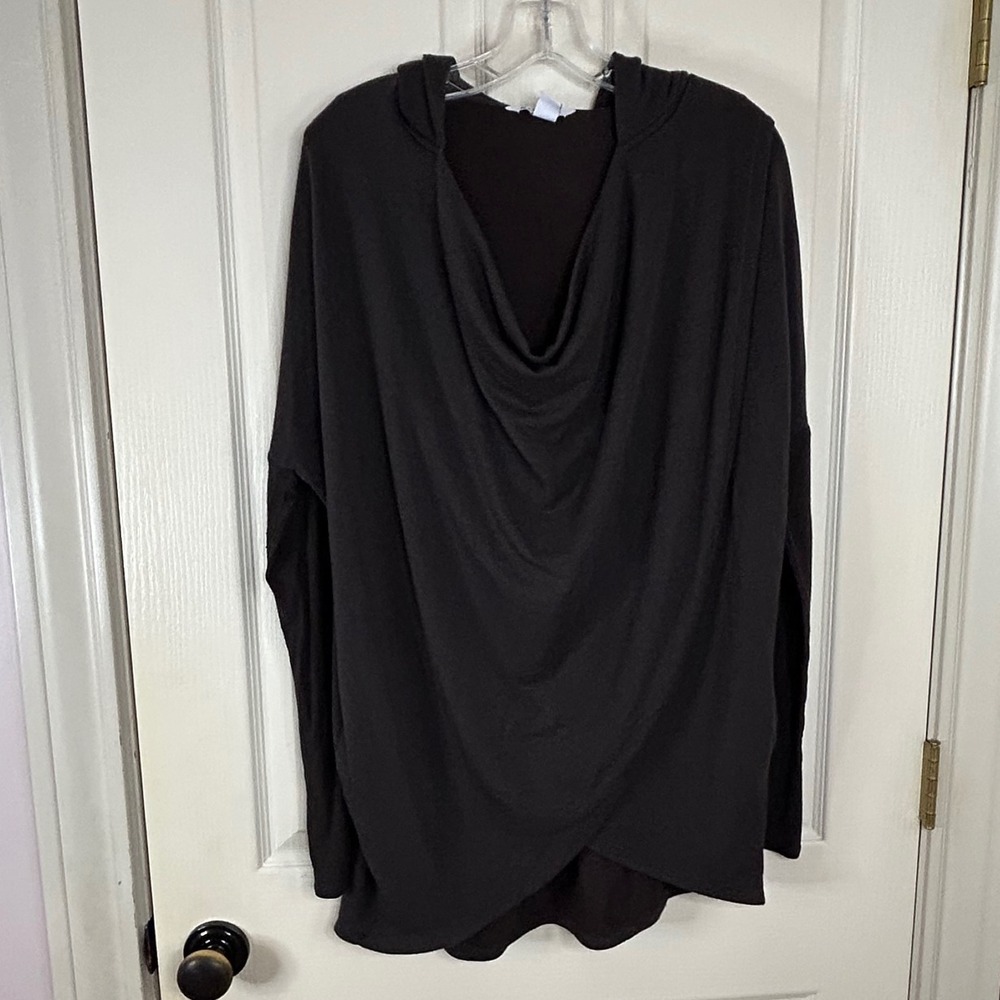 Athleta Purana‎ Wrap Sweatshirt Hoodie Cardigan Gray Womens Medium